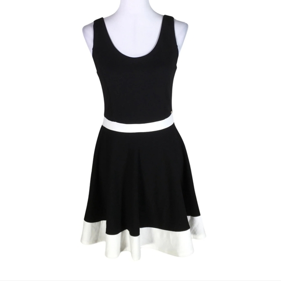 Guess Color block Black and White  Dress. M - Picture 1 of 13